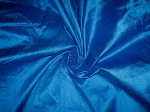 Soie Dupioni bleu paon tissu de 44 pouces idéal pour coudre une robe de cocktail