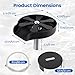 ShanSon Glass Rinser for Sink– 9-Jet High Pressure Cup Washer with Stainless Steel & Copper Construction, Universal Cup Cleaner for Wine Glasses, Baby Bottles, Coffee Mugs,Black