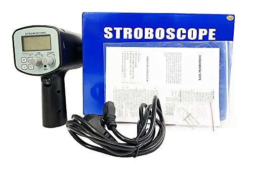 Digital Stroboscope Non Contact Stroboscope Tachometer for Observing The Movement Tracks and Providing Single,Two or Multiple Stillness Image of The Vibration Object,Rapidly Rolling Object