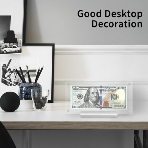 Dollar Bill Frame, 4pcs Dollar Bill Holder for Collectors Currency Ticket Protector — view 4