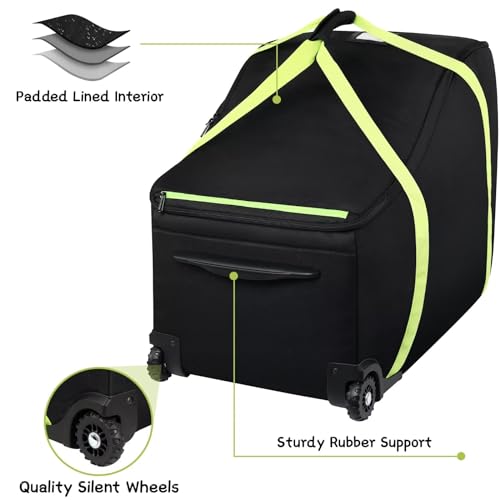 Image of SCTEL Baby Car Seat Travel Bag Fit Chicco Keyfit 35 and Anti-rebound Bar Base, Doona Car Seat Stroller and Base, Nuna Pipa Travel Bag, Infant Car Seat Bags for Air Travel, Doona Travel Bag
