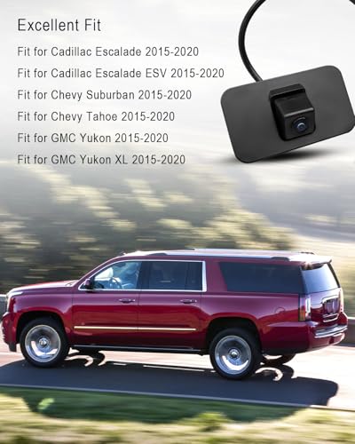 Image of 23378804 Rear View Backup Camera HD 1080P Park Assist Camera Fit for Chevy Suburban Tahoe GMC Yukon XL Cadillac Escalade ESV 2015 2016, Replaces 23404613 23432248