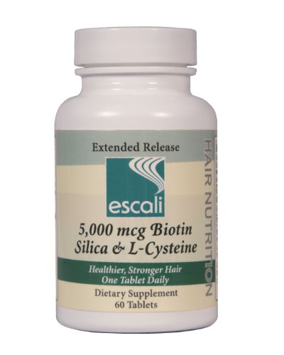 Escali Extra Strength Hair Nutrients Tablets- 60 Tablets- Stop Hair Loss & Regrow Thinning Hair and Bald Spots