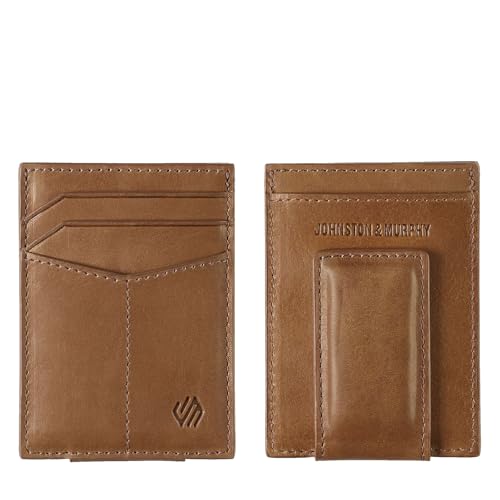 Portefeuille à poche avant Rhodes pour homme compact en cuir brun clair taille unique