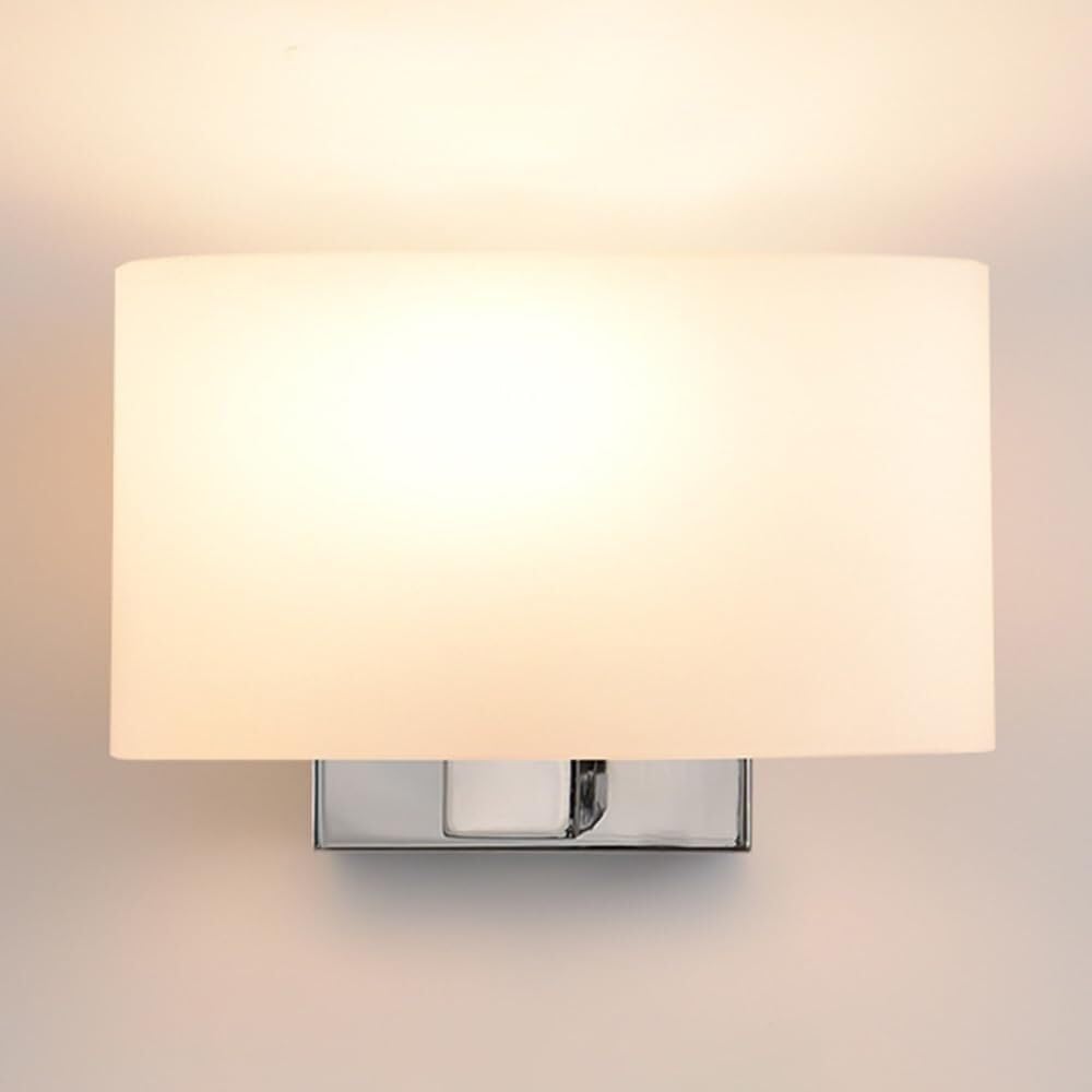 LYOUAE Nordic Wrought Iron Wall Light Modern Frosted Glass Wall Sconce
