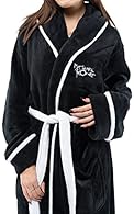 100% LICENSED MERCHANDISE: Officially licensed My Chemical Romance merchandise, featuring designs from their iconic "The Black Parade" album. UNISEX DESIGN: Suitable for both men and women, ensuring a wide range of wearers can enjoy the bathrobe. SMA...