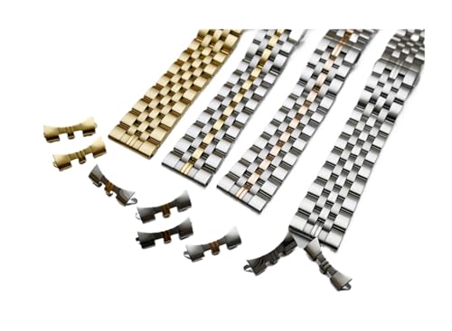 Correa de reloj de acero inoxidable YINGO para sustituir pulseras viejas por metal sólido 4