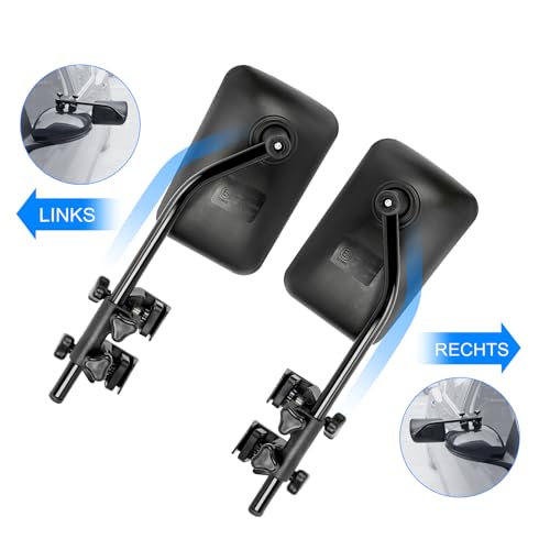 SUPAREE Wohnwagen Spiegel Auto universal Zusatzspiegel Auto außen Wohnwagen Außenspiegel für Wohnmobile für alle gängigen Fahrzeugtypen(2 Stück)