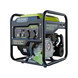 K&S BASIC KSB 35i Inverter-Generator 3,5 kW, stromerzeuger Inverter hat stabile Ausgangsspannung, EURO-5-Benzinmotor, notstromaggregat mit 100% Kupferwicklung, generator Inverter