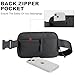 Belt Bag with Extender Strap 65'', Plus Size Fanny Pack Crossbody Bags for Women Men, Mini Everywhere Belt Bag, Unisex Fashion Small Waist Pouch for Everyday Use (Black + strap)