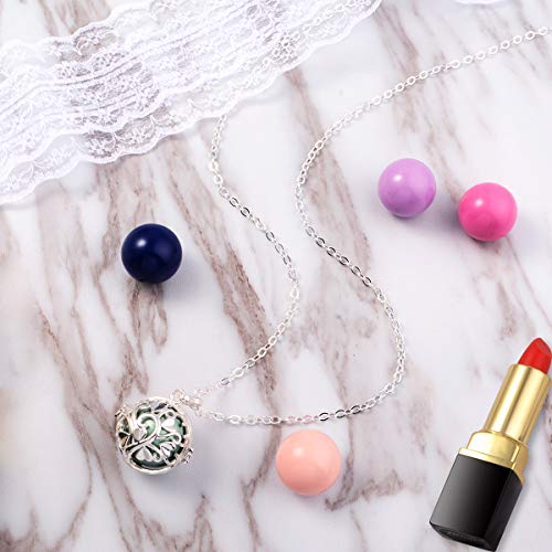 EUDORA Sterling Silver Angel Chime Caller BABY Pendant Chimes Bell Harmony ball Mexican Bola Chain Necklace