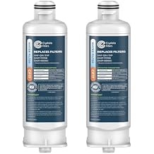 Crystala Filters Replacement for DA97-17376B Water Filter, NSF 42 Compatible with Samsung HAF-QIN, HAF-QIN/EXP, DA97-08006C, RF23M8070SG, RF23M8070SR, RF23M8090SG, RF23M8570SR 2 Pack