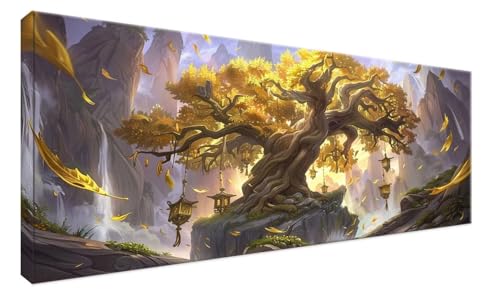 Kit Complet Diamant Painting Arbre 60x120cm | Idée Cadeau Noël Artisanat Strass Adulte