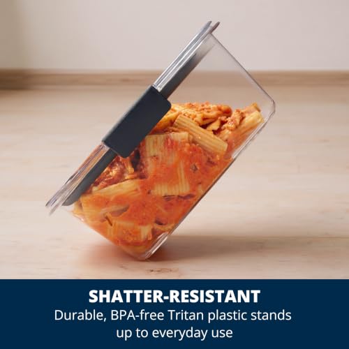 Rubbermaid Brilliance Food Storage Containers, 14 Piece Plastic Containers with Lids, BPA-Free, Leak Proof, Clear - Image 3