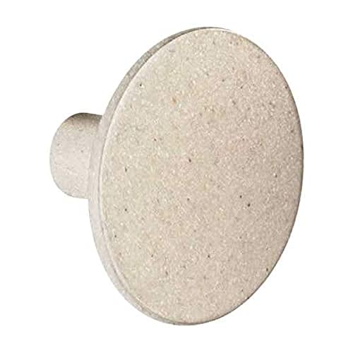 WENKO Patère Melle Beige - Crochet à visser, Polyrésine, 6 x 4.2 x 6 cm, Beige