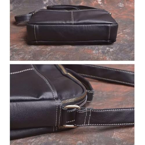 Briefcases Mens Messenger Shoulder Bags Genuine Leather Casual Daypacks Travel Bags Waist Packs3