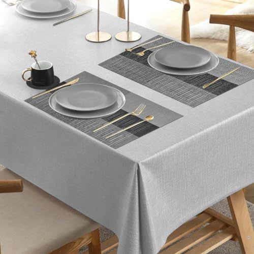 Placemats and Coasters Set of 6, Washable PVC Place Mats Non-Slip Heat Resistant Table Mats for Kitchen Dining Table, Home Restaurant, Hotel (6 Placemat + 6 Coaster) - Cosy Home Interiors Placemats and Coasters Set of 6, Washable PVC Place Mats Non-Slip Heat Resistant Table Mats for Kitchen Dining Table, Home Restaurant, Hotel (6 Placemat + 6 Coaster) - Image 5