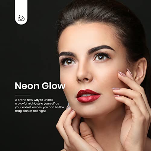 Beetles Gel Polish Neon Glow In The Dark Gel Liner Nail Polish - 6 Colors Luminous Green Blue Hot Pink Liner Nail Art Gel Soak Off Led Nail Lamp Fluorescent Bright Colors Glows Summer Nails Art Design #TOP3