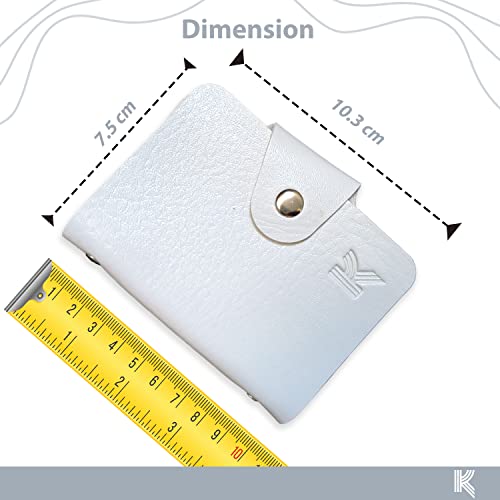 Image of Kraptick Leather Credit Card Holder with Double-Sided Slots for Cards, Business Card Holder, ATM Card Holder for Women and Men- 24 Double Sided Card Slots (MFP1197)