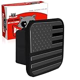 AUTORACCOON Hitch Cover Fits for 2-inch Hitch，Trailer Hitch Cover Tube Plug Insert, Car Exterior Accessories, Receiver Tube Hitch Plug (Black)