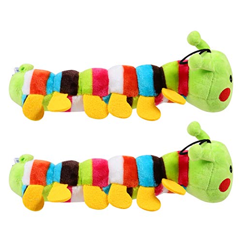 VILLCASE 2 Peças de Brinquedo de Cachorro Estridente Lagarta de Pelúcia Brinquedo de Cachorro Brinqu