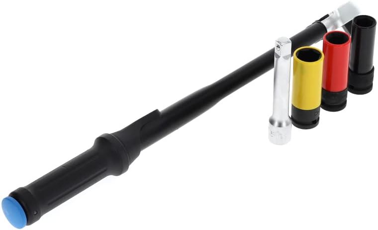 GEDORE Torque wrench set with square drive, 1/2", 40-200 Nm, Set with impact sockets/extension, 3550-UK-LS4