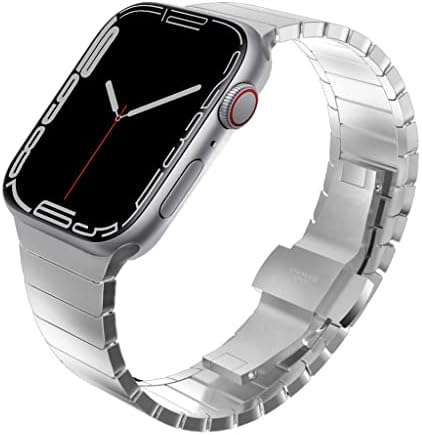 KADES [RECOMMENDED by NYT Wirecutter Stainless Steel Band Compatible for Apple Watch Ultra 3/2/1 49mm, Metal Link Strap for iWatch Series 11/10/9/8/7/6/5/4/SE/3/2/1 46mm/45mm/44mm/42mm,Silver