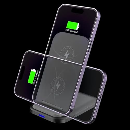 Carregador Por Indução Sem Fio - Compatível Com Apple iPhone 15 14,13,12,11 (Pro, Pro Max)/XS/XR/XS/