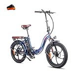 Fafrees F20 PRO Bicicleta eléctrica plegable E-Bike de 20 pulgadas Fatbike,0 pulgadas Bicicleta eléctrica de montaña 40 Nm (Cubierta de coche