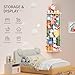 Befayoo Stuffed Animal Storage Toy Organizer(Patented) - Corner Stuffed Animal Holder Length Adjustable - Stuffed Animal Wall Storage for Nursery Playroom Bedroom Kids Room Decor(White)