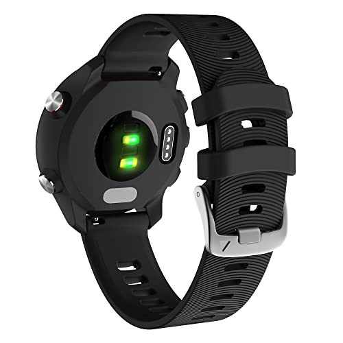 shuyao Correa de silicona para Garmin Forerunner 245 245 M 645/Vivoactive 3-3t Music Venu SQ Correa de reloj inteligente (color: I, tamaño: 26 mm) Cover