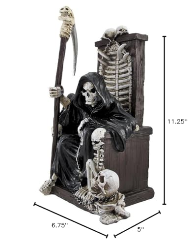 Figura decorativa Grim Reaper 10 pulgadas estilo gótico miniatura 5