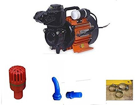 Kirloskar Jalraaj 0.5 HP Water Pump Ideal For Bungalow, Garden, Flats + Pipe Fittings (Multicolour, Ready To Fit)