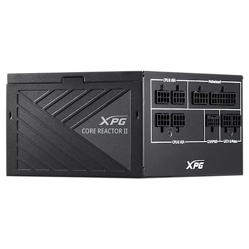 Image of XPG Core Reactor II Modular PSU: ATX3.0-80 Plus Gold - ATX - Fully Modular Power Supply - 10 Year Warranty - 750 Watt(COREREACTORII750G-BKCUS)