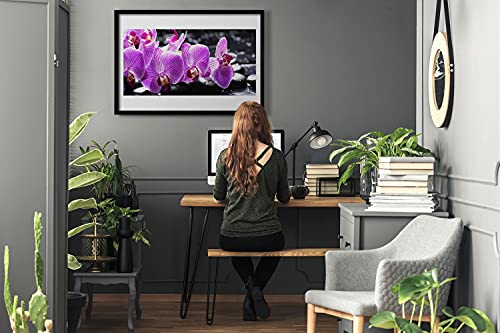 Image photo affiche avec cadre Tulup fleur 70x50 cm murale salon - 3