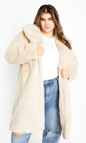 City Chic Women's Apparel Women's Remi Faux Fur Coat3