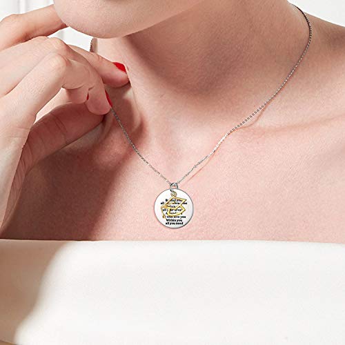 Yfn Graduation Gift Sterling Silver Inspirational Pendant Necklace For Women Girls (Behind You.) #TOP5