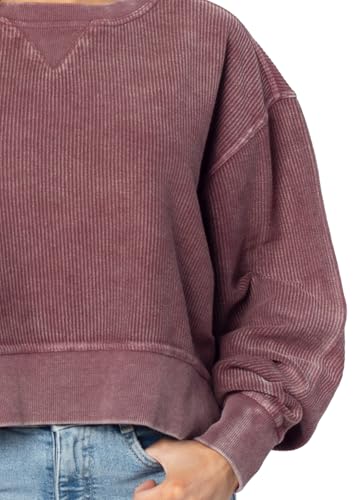 Image of chicka-d NCAA womens Corded Boxy Pullover