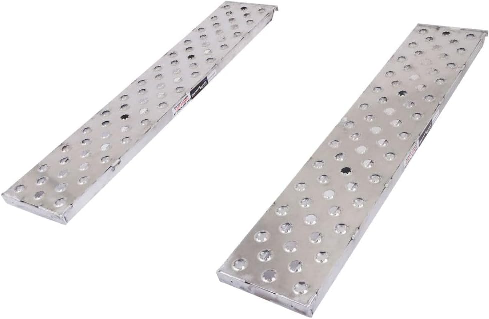 Hook End Auto Trailer Loading Ramps 60" x 12" x 2" 3000 lb per Axle Weight Capacity