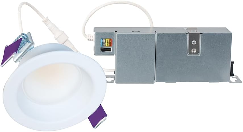 HALO LCR 2-inch Regressed Canless LED Downlight and remote driver/junction box