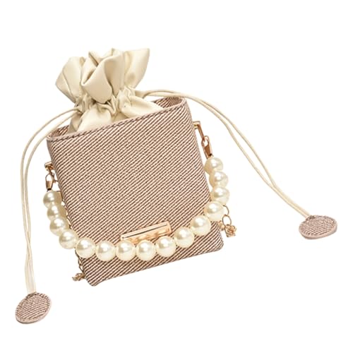 Fashionable PU Bucket Bag for Women Versatile Handbag with Detachable Strap