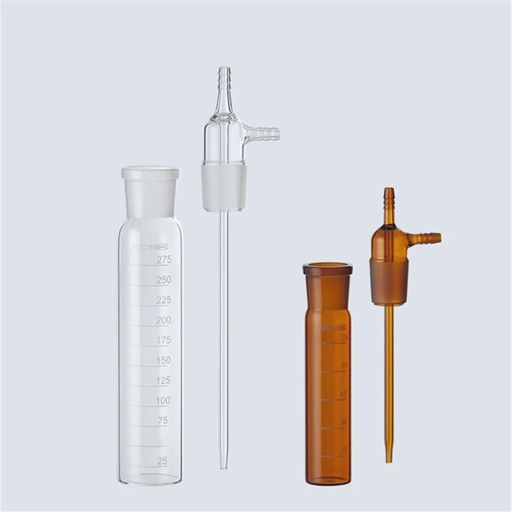 1 teil/los 10 ml/25 ml/50 ml/75 ml/125 ml/250 ml/275 ml Laborglas Aufpralldämpfer Rohr Sampler Flasche(275ml Brown)