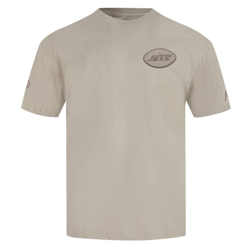 Pro Standard Mens NFL New York Jets Neutral Short Sleeve Tee Taupe S