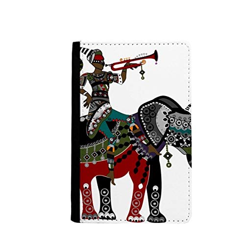 Porte-passeport motif éléphant style minorité ethnique pour le trekking