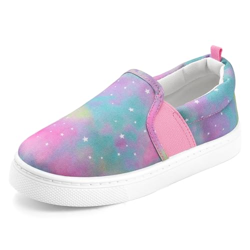 Image of K KomForme Toddler Sneakers for Girls Boys Slip On Canvas Walking Shoes | Lightweight, Comfortable