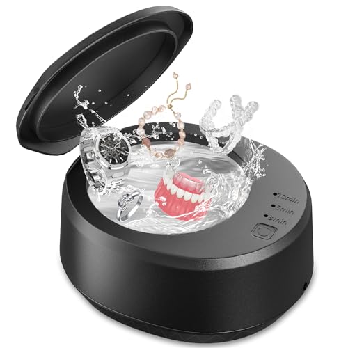 KACOLA Professional Ultrasonic Jewelry Cleaner, Stainless Steel Tank for Eyeglasses