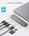 Anker USB C Hub for MacBook, 7-in-2 with 4K HDMI, Compatible with Thunderbolt 4, 1 Type C and 2 USB A Data Ports for MacBookPro 13 Inch, MacBookAir M1 / M2, and More
