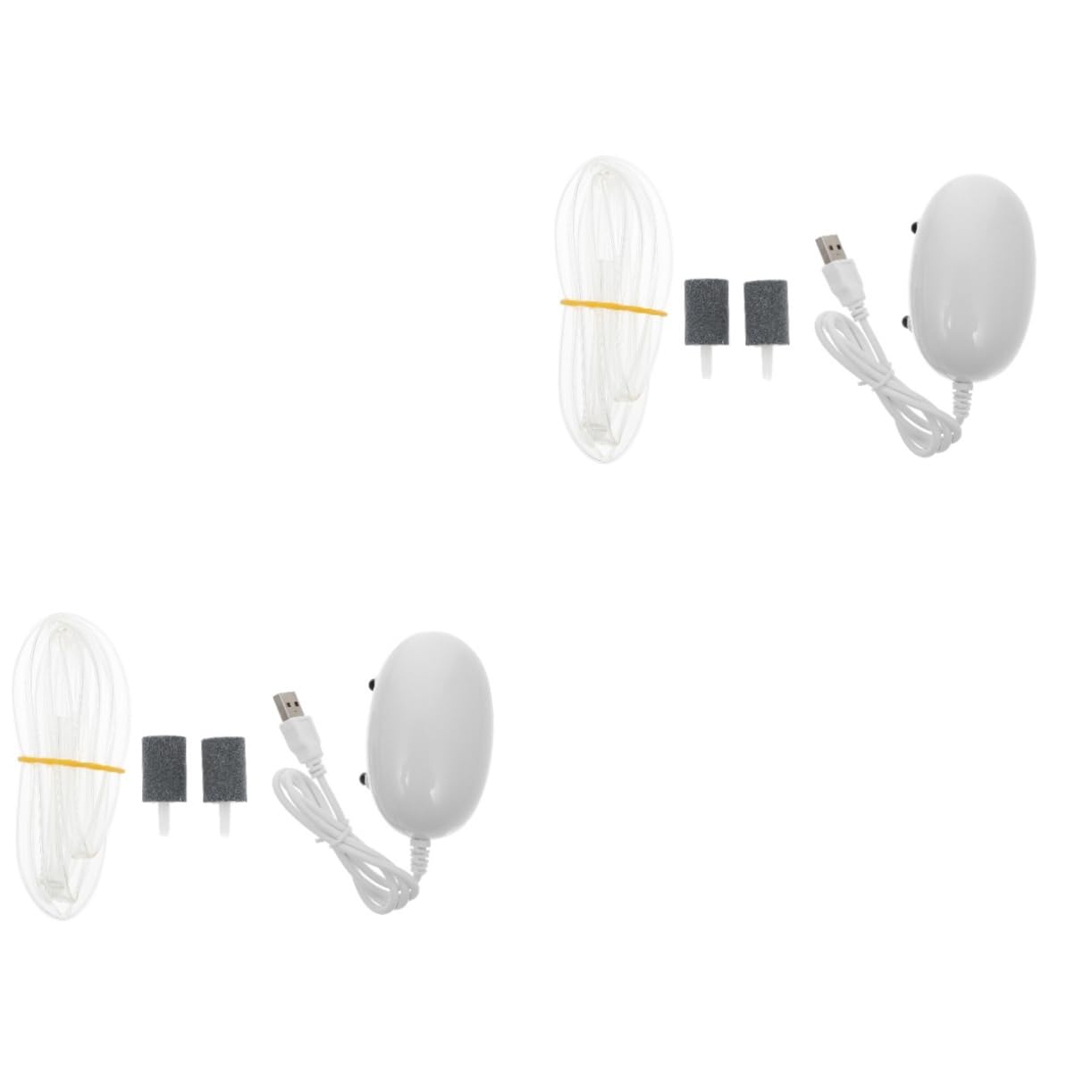 2St USB-Sauerstoffpumpe Luftpumpe für Aquarien Sauerstoffpumpe für Fischbecken tragbare Luftpumpe USB Sauerstoffpumpe Mini Mini-Aquarium Sauerstoff Stumm Angeln