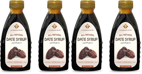Image of Al Barakah Dates Arabian Date Syrup 800 G|All Natural|No Added Sugar|No Preservatives|Vegan|Plant-Based|Non-Gmo|Khajur|Khajoor|Healthy Sweetener|Natural Sweetness|Nutrient-Rich 400 G Pack Of 4