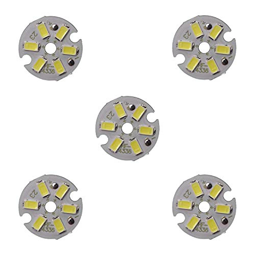 Image of Othmro 5pcs 23mm Dia LED Chip Bulb Super Bright High Power, 9-11V 6500K 5730 Aluminum LED Bulb Surface Mounted Devices Light Beads,Floodlight for Camper Light Bulb, Home Reading, Light Marine Lamps